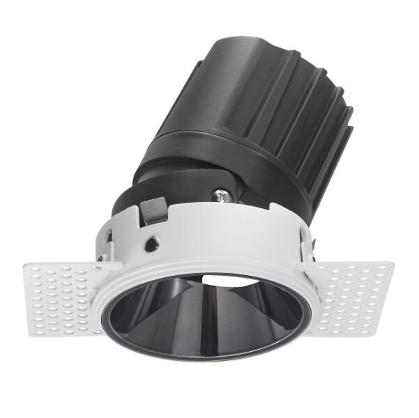 Trimless wall wash LED downlight